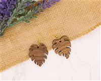 Monstera Plant Leaf Earrings
