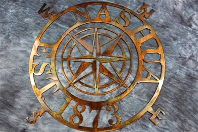 Nautical Compass Rose 30" Customized