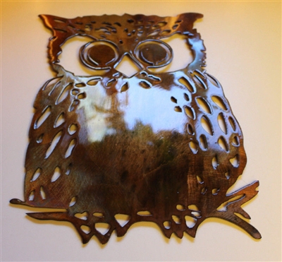 Owl Metal Wall Art piece by HGMW