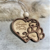 Pet Paw Print Memorial Ornament