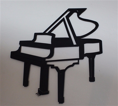 Grand Piano Metal Wall Art Accent