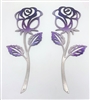 Violet Purple Tinged Rose Pair