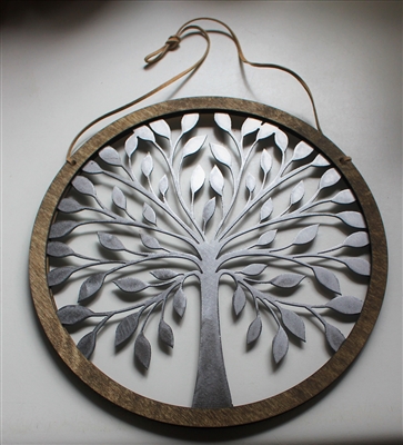 Wood & Metal Tree of Life Wall Decor