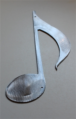 Musical Note Metal Wall Decor 7 3/4" tall