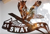 Special Order Request LAPD SWAT Metal Art  2 piece set