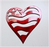 Patriotic Heart Metal Wall Art