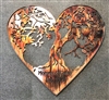 Heart Shaped tree of life metal wall art