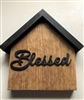 Small House Wood Decor Home  Blessed Tiered Tray