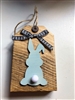 Bunny Butt Wooden Tag
