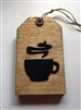 Pallet Wood Coffee Cup Tag Decor