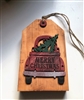 Merry Christmas Red Truck with Tree Tiered Tag Wooden DÃ©cor