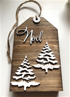 Noel Tiered Tray Tag Shelf Sign