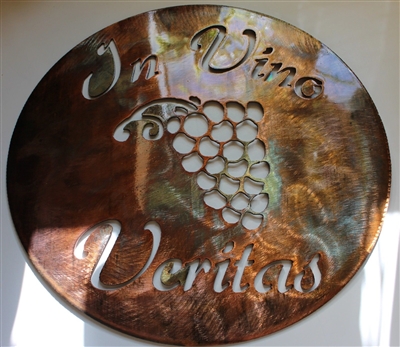 In Vino Veritas Metal Wall Art