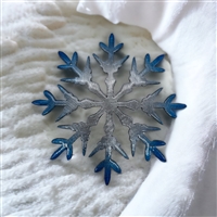 Blue Tinged Winter Wonderland Snowflake