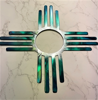 Zia Metal Wall Art Teal