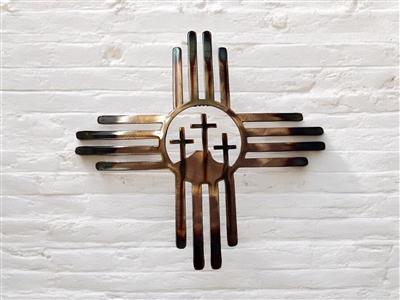 Cactus Zia Metal Wall Art