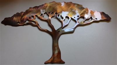 Acacia Metal Wall Art Tree