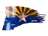 Flag Metal Wall Art, Arizona Flag Metal Wall Art, Arizona State Flag