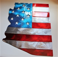 Patriotic Grand Old Flag Metal Wall Art