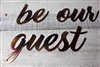 be our guest metal wall art accents