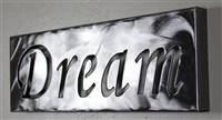 Metal Wall Art Canvas Dream -Silver