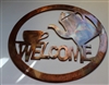 Coffee Welcome Sign Metal Wall Art Decor