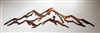 Mountain Outline Metal Wall Art Accent