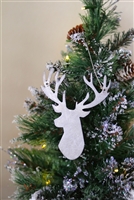 Rustic Metal Art Deer Ornament