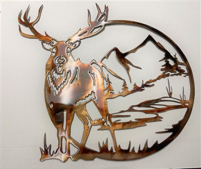 Deer Wildlife Metal Wall Art DÃ©cor