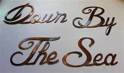 'Down by the Sea' Metal Wall Art