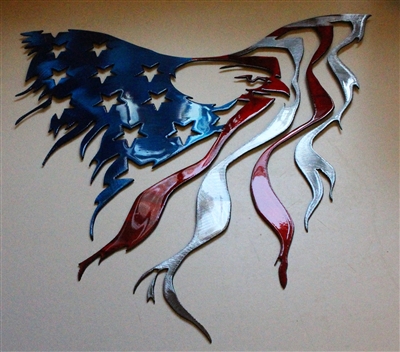Eagle Flag Metal Wall Art