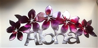 Floral Aloha Metal Wall Art