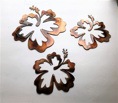 Hawaiian Hibiscus Flower Tropical 3 piece Set/Trio