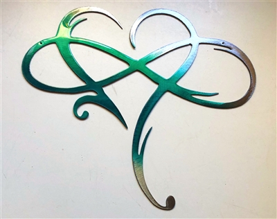 Infinity Heart Metal Wall Art Accent