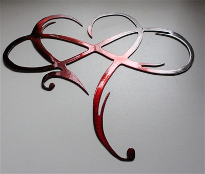 Infinity Heart Metal Wall Art Accent