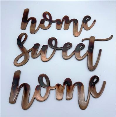 home sweet home metal wall accents