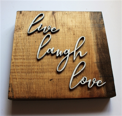 Live Love Laugh pallet wood sign