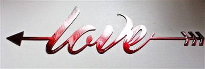 Love Arrow Metal Wall Art