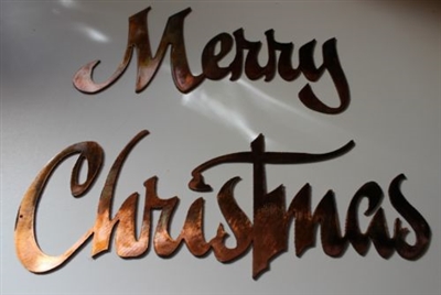 "Merry Christmas" Metal Wall Art Decor