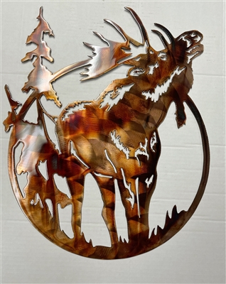 Moose Wildlife Metal Wall Art DÃ©cor