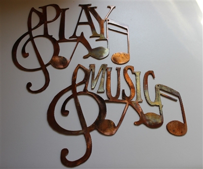 Music & Play Musical Duo set Metal Wall Art MINI