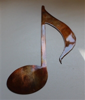 Musical Note Copper/Bronze Plated Metal Decor