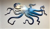 Ocean Octopus Metal Art Blue Tinged