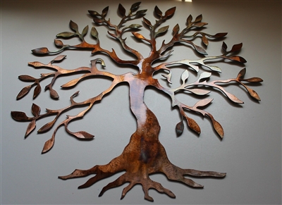 Olive Tree - Tree of Life Metal Wall Art