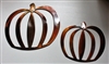 Pumpkin Pair Metal Wall Art Decor