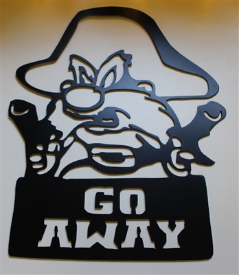 Yosemite Sam 'Go Away' Metal Wall Art