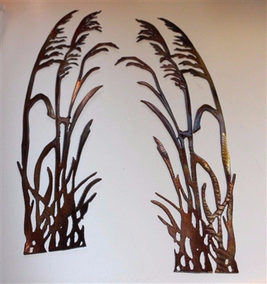 Sea Oats Metal Wall Decor Accents