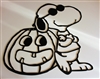 Snoopy Metal Art Pumpkin