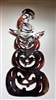 Stacked Pumpkin Pile Metal Wall Art Decor