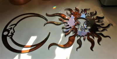 Sun & Moon Metal Wall Art Combo